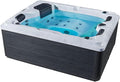 Luxus Outdoor Whirlpool Berlin (Weiß), 210x160 cm, mit 31 Massagedüsen, Hot Tub für 2–3 Personen, Heizung, Ozon, LED, Winterfest, Garten & Terrasse