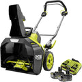 RYOBI 18 V ONE+ Akku-Schneefräse RY18STX45A-240, 45 cm Räumbreite, inkl. 2 x 4,0 Ah Akku und 2,0 A Ladegerät
