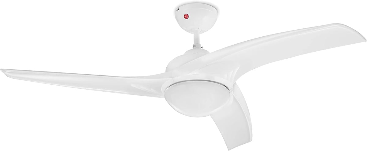 Tristar VE-5817 Deckenventilator, 132 cm Durchmesser, Mit Fernbedienung und Beleuchtung, weiß