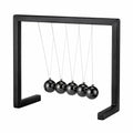 Newtonpendel 18 x 10 x 18 cm aus Metall in Schwarz für Schreibtisch Physikdekoration