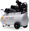Starkwerk Druckluft Kompressor Druckluftkompressor SW 675/10-3000 Watt/4 PS 100L Kessel 400 Volt 3 Zylinder Doppel Keilriemenantrieb Profi