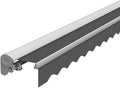 Eclipse Halbkassettenmarkise weiß manuell 3,5x3m Farbe:Grau