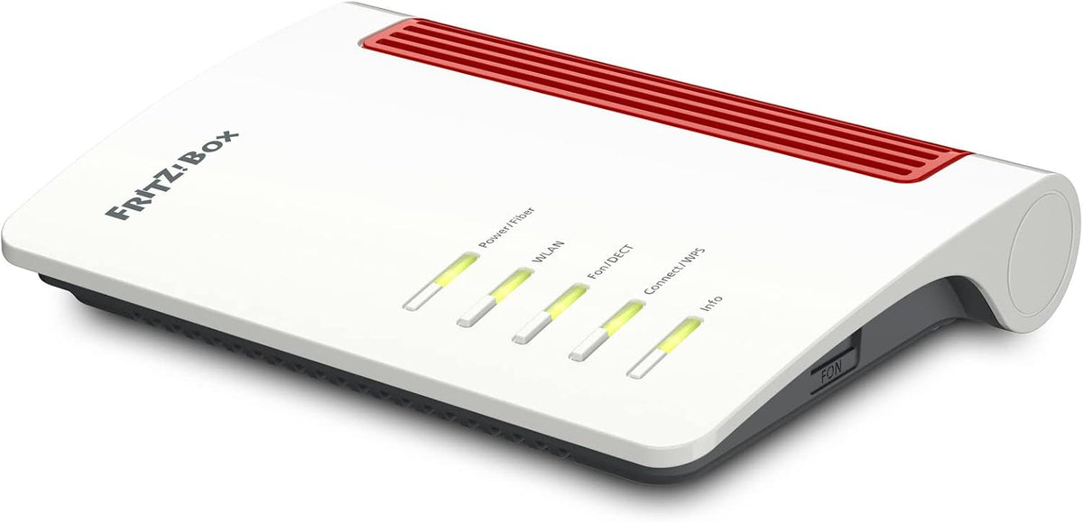 AVM FRITZ!Box 5530 Fiber (Glasfasermodem mit 2x2 Wi-Fi 6 (WLAN AX), 2.5-Gigabit-LAN-Port, geeignet für Deutschland) (Generalüberholt), bis zu 3 GBit/s