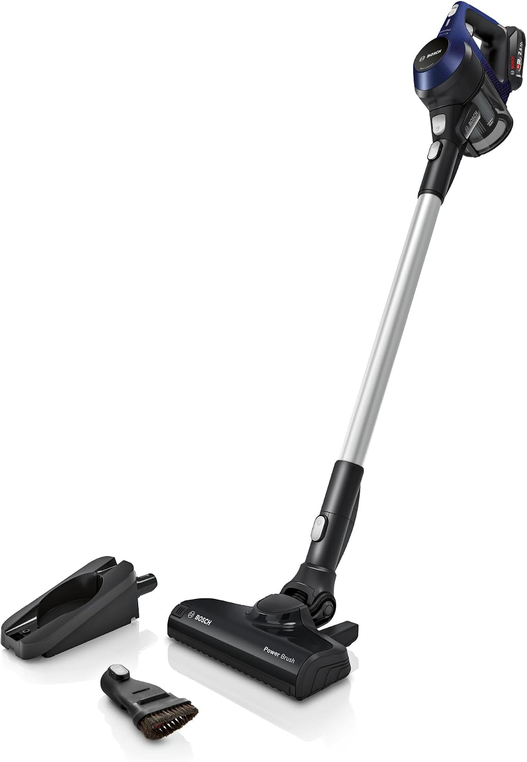 Bosch Akku-Staubsauger Unlimited Serie 6 BBS611PCK, kabelloser Handstaubsauger, beutellos, leicht, Hygiene-Filter, 10 Jahre Motorgarantie, blau