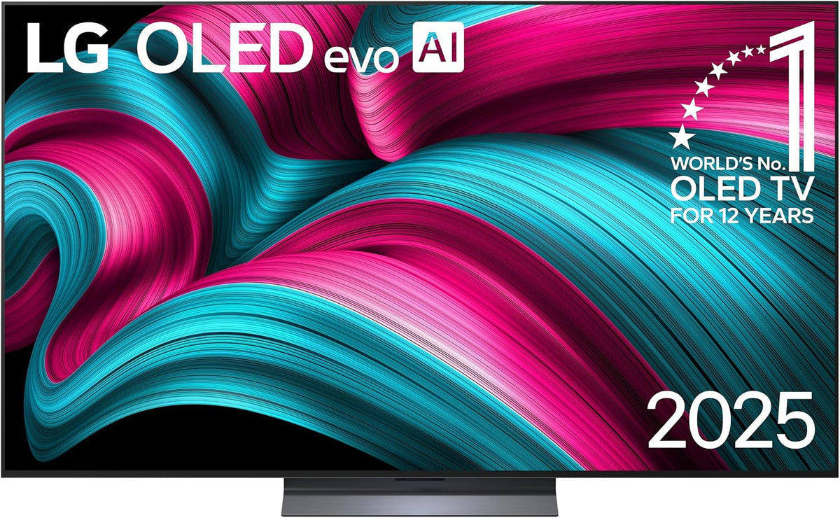 LG OLED65C54LA TV 65 Zoll (165 cm) 4K OLED evo AI TV (α9 Gen8 4K AI Prozessor, 120Hz (VRR bis zu 144Hz)) [Modelljahr 2025] [Energieklasse F], webOS 25