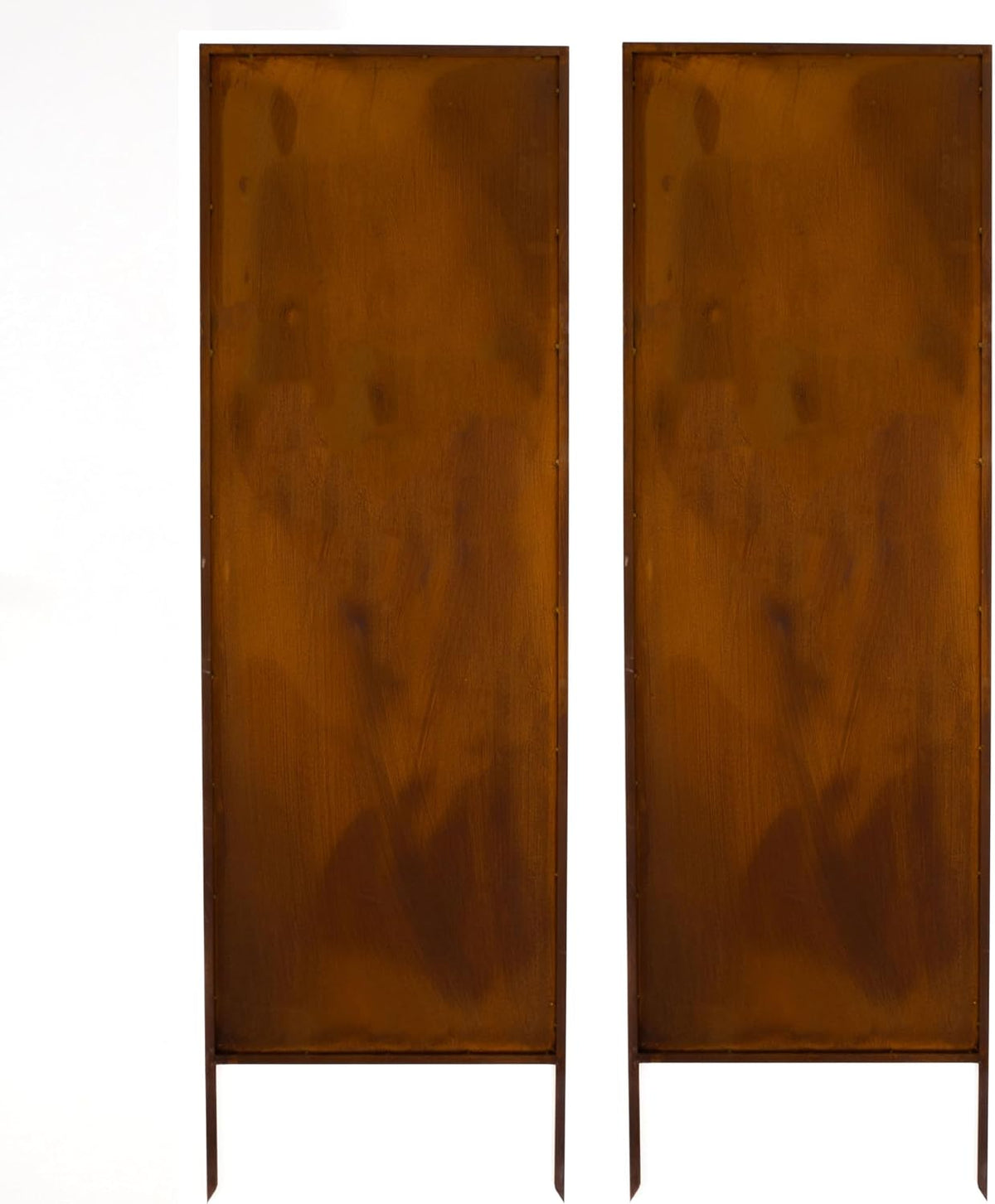 Kapaga, 160x50 cm, Sichtschutz Metall 2x, Edelrost, Rostoptik, Patina