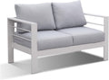 LANOX 2-Sitzer Gartensofa aus Aluminium, weiß