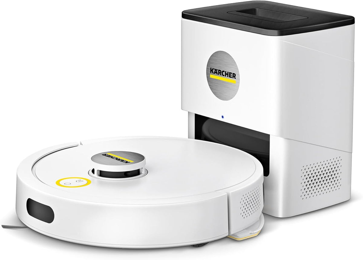 KÄRCHER Saug- und Wischroboter RVC 3 Comfort Extra, für Hartböden und Teppiche, 15.000 Pa, bis 130 min Laufzeit, App-Steuerung, Kartierung