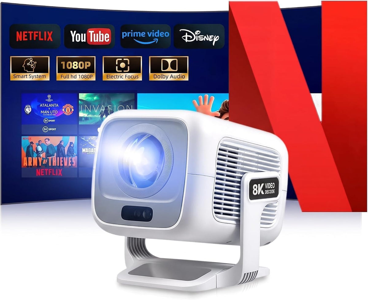 Beamer 4K [Kompatibel mit Netflix
