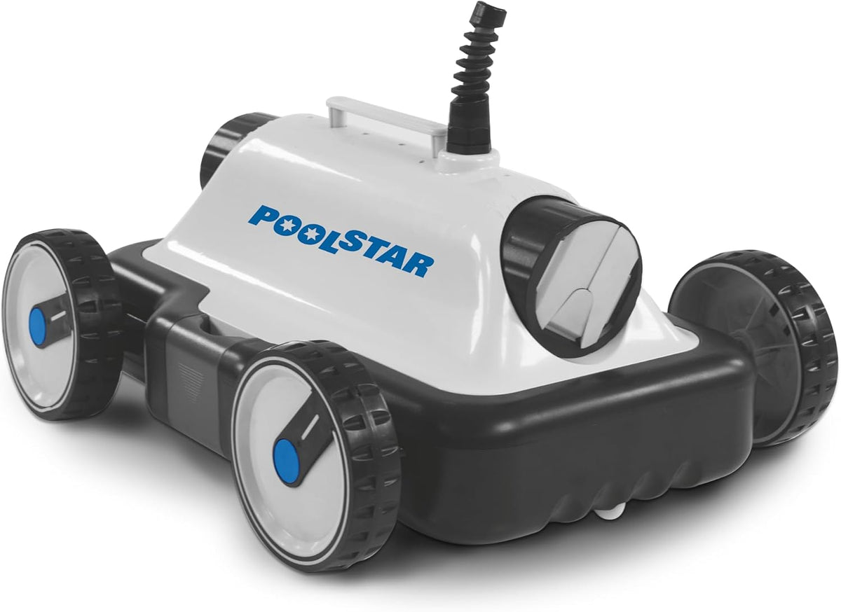 Steinbach Poolstar Poolrunner S63, 061007AV, Vollautomatischer Bodensauger für Pools mit bis zu 18 m² Bodenfläche, Auch für Salzwasser geeignet