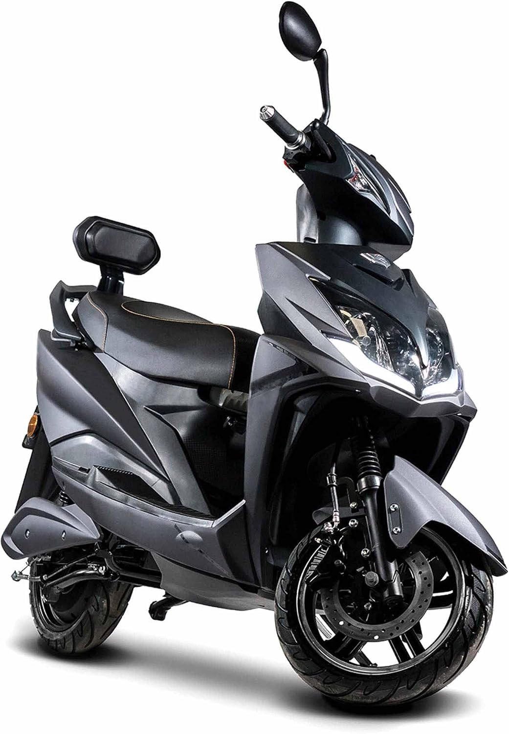 Elektroroller Falcon, mit Straßenzulassung, 3400 Watt, 45 km/h, herausnehmbarer Lithium-Akku, 80 km Reichweite, Schwarz