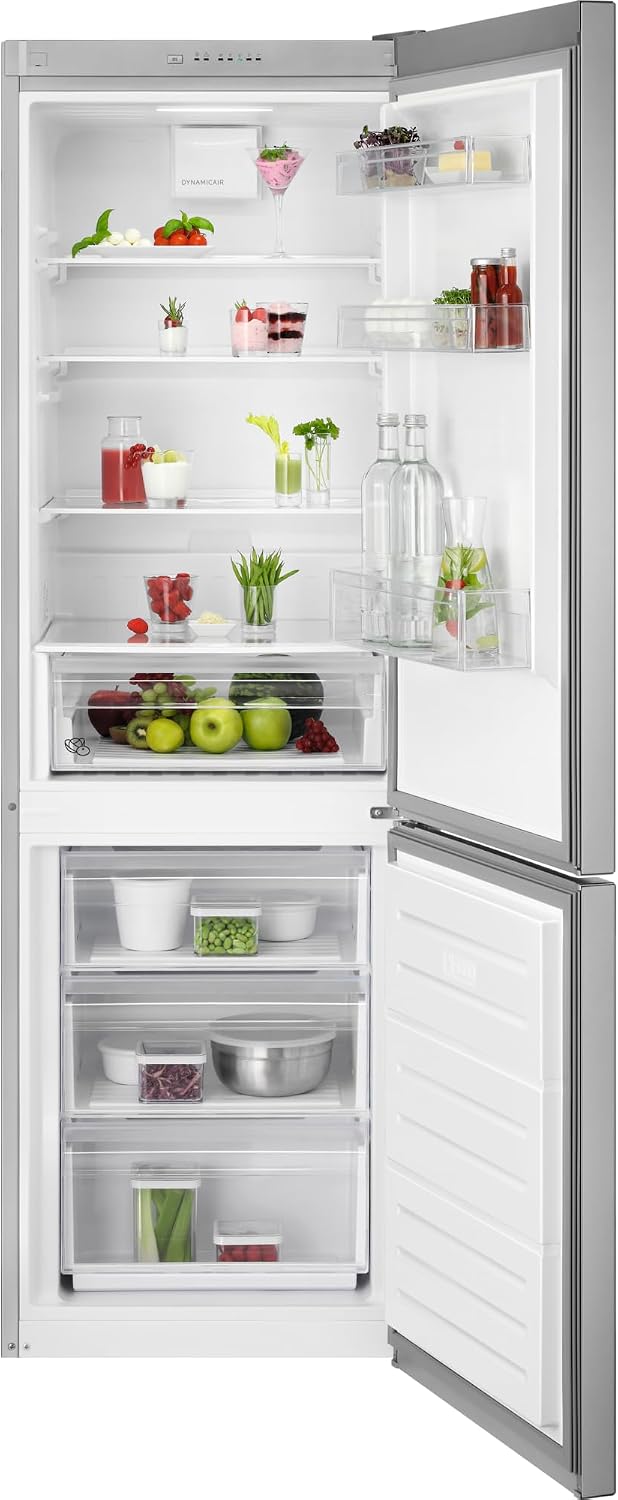 AEG ORC5S331EX 5000 ColdSense Freistehende Kühl-Gefrierkombination, 339L,1860mm, LowFrost, LED-Beleuchtung, Inverter Kompressor, FrostMatic, Edelstahl