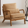 Bonnlo Sessel Gepolsterter Cocktailsessel, bis 200 kg belastbar, Ohrensessel für Wohnzimmer, Polsterstuhl mit Massivholz, Moderner loungesessel
