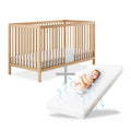Ehrenkind Babybett PUR inkl. Matratze 140x70 aus Natur Buchenholz