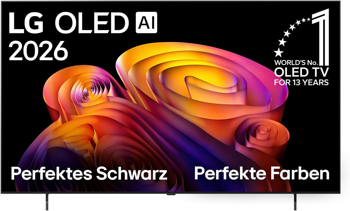 LG OLED65B68LA TV 65 Zoll (165 cm) 4K OLED AI TV (α8 Gen3 4K AI Prozessor, 120Hz (VRR bis zu 120Hz)) [Modelljahr 2026] [Energieklasse F], webOS 26