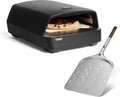 BURNHARD Gas Pizzaofen, Tragbarer 5,9 kW Outdoor Ofen für Pizza (58,5 x 47,7 x 24,8 cm) inkl. Cordierit-Pizzastein, 450 °C, Tony inkl. Pizzaschieber