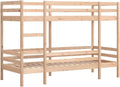 vidaXL Etagenbett 80x200 cm Massivholz Kiefer