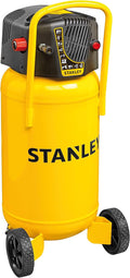 Stanley Kompressor D230/10/50V, 222L/Min, 50L, Mit Griff und Rädern, Luftkompressor 10 Bar, Ölfrei, Gelb