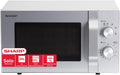 Sharp R204S Solo-Mikrowelle/ 20 L/ 800 W/ 6 Leistungsstufen/Zeitschaltuhr von 30 Minuten bis 00 Sekunden/Gewichtgesteuertes Auftauen/Glasdrehteller