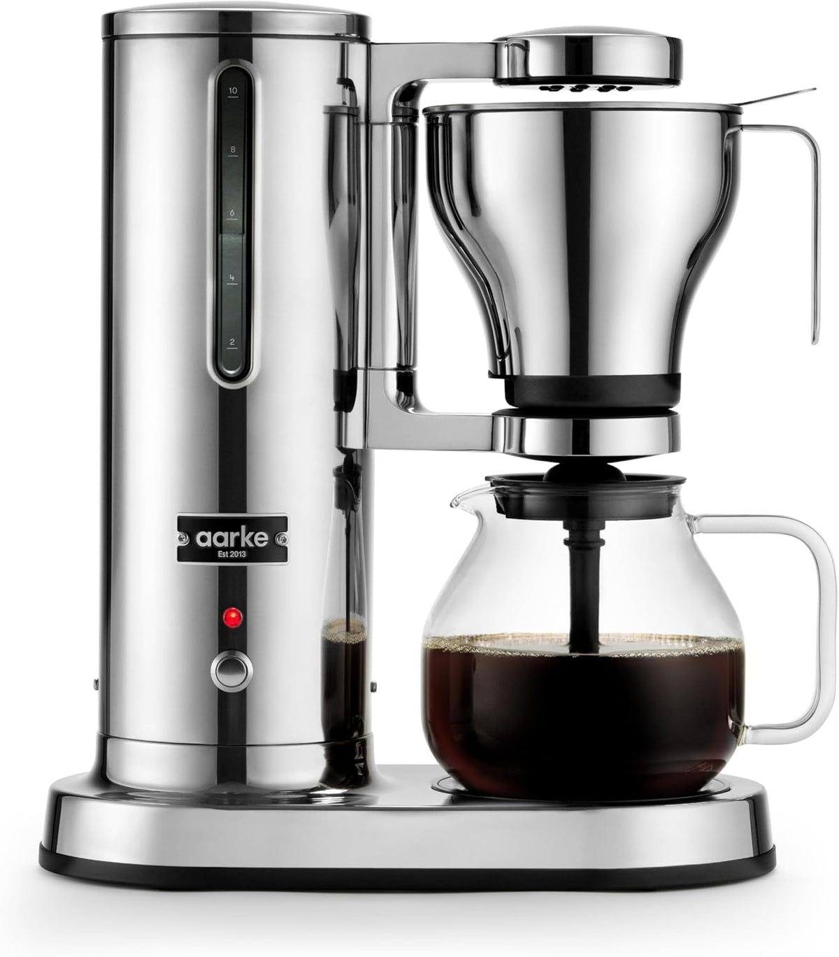 aarke Filterkaffeemaschine, Elektrische Kaffeemaschine, 10-Tassen-Kapazität, 250 ml -1.25L, Kaffeezubereiter für Filterkaffee, Glaskaraffe