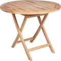 Gartentisch EMPIRE TEAK 90cm, natur, Teakholz, Tischgestell robust