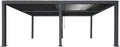 PROREGAL Carport, 11cm-Aluminium-Gestell, HxBxT 220x583x301 cm, 3x6m, Regenrinne sturmfest, Anthrazit, Autoüberdachung Garage Unterstand