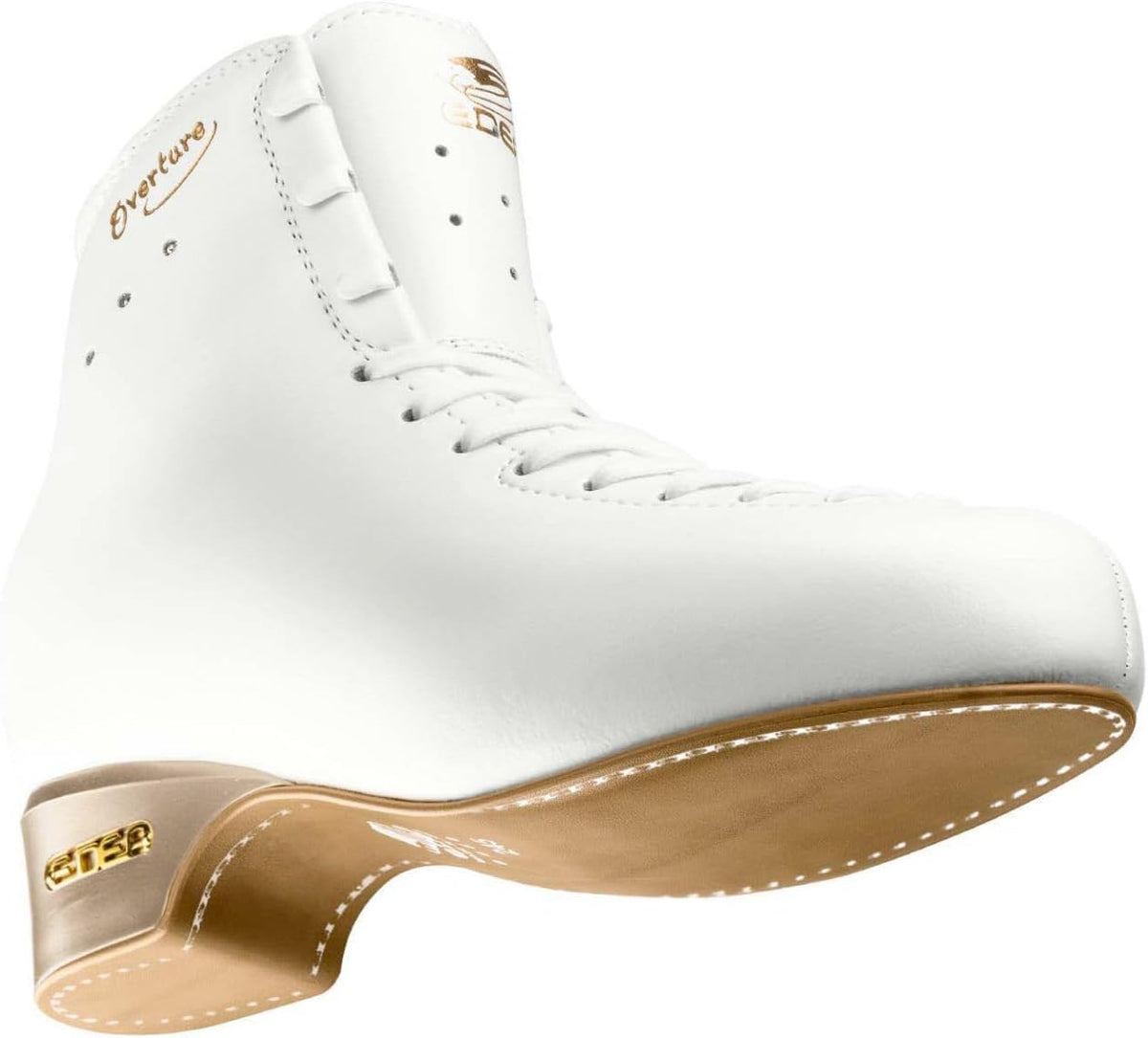 Edea Schlittschuhe Overture mit Rotation-Schlittschuhkufen, zum Eislaufen, Elfenbeinfarbe