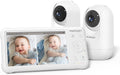 Momcozy BM01 Babyphone mit 2 Kamera ohne WLAN, 5 Zoll Baby Monitor