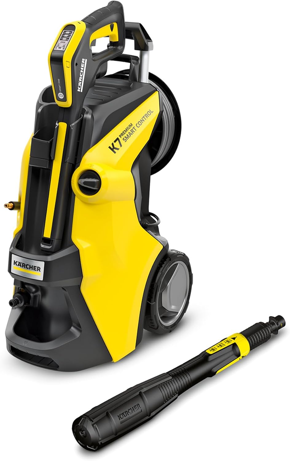 Kärcher Hochdruckreiniger K 7 Premium Smart Control Flex, Fördermenge: 600 l/h, Gewicht: 17,9 kg, Druck: max. 180 bar, Fläche: 60 m²/h, Wasserfilter