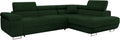 Mirjan24 Ecksofa Torezio mit Bettkasten, Sofa mit Schlaffunktion, Eckcouch für Wohnzimmer, L-Form Couch mit Bettfunktion