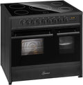 GURARI Elektro Standherd GCH E 912 DF BL Glaskeramik Herd 90 cm Schwarz Range Cooker Elektro Doppelbackofen