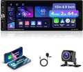 2GB+64GB 1 Din Autoradio mit Kabellosen CarPlay Android Auto, 6,9 Zoll Bildschirm Touchscreen Android