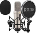 Rode NT2-A Set Großmembran-Kondensatormikrofon für das Studio + keepdrum WS02 Schaumstoff Windschutz