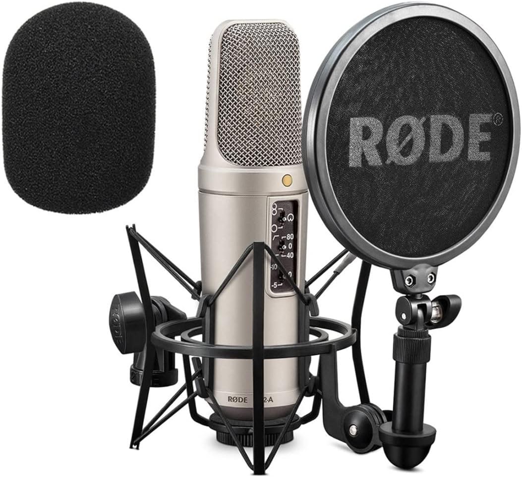 Rode NT2-A Set Großmembran-Kondensatormikrofon für das Studio + keepdrum WS02 Schaumstoff Windschutz