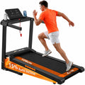 JAGJOG Laufband mit 1-14 km/h Geschwindigkeit für Flexibles Training, 3-PS-Motor, klappbar und bis 136 kg, 15% Auto-Steigung, 12 Programme