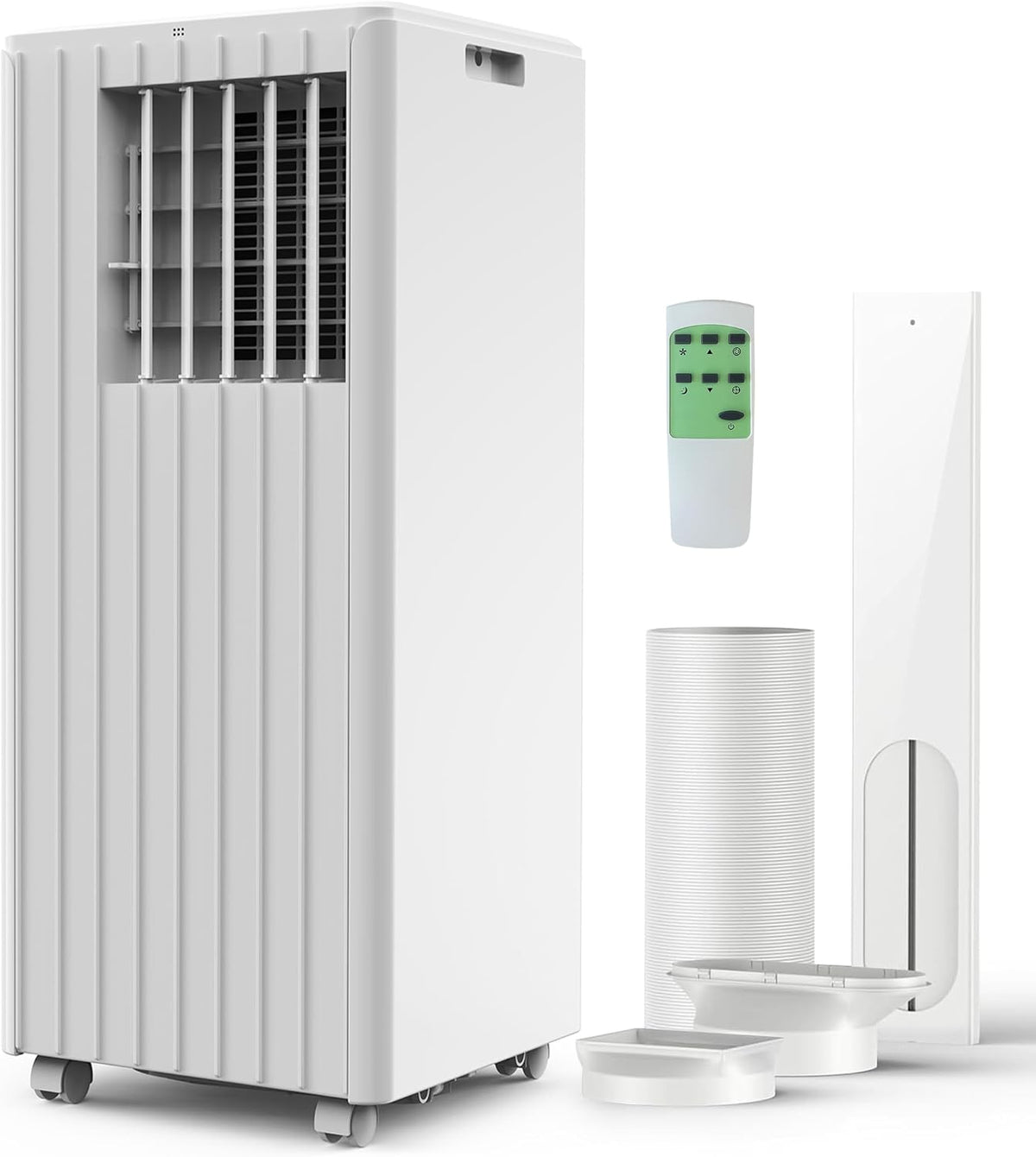 Garvee 8000 BTU Mobile Klimaanlage, 24-Stunden-Timer, komplettes Fensterset und Fernbedienung inklusive, Einfache Installation, Schlafmodus