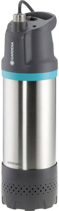 Gardena Tauch-Druckpumpe 6100/5 inox automatic: Automatische Tauchdruckpumpe mit 6100 l/h Fördermenge, mit Schmutzfilter, geräuscharmer Betrieb