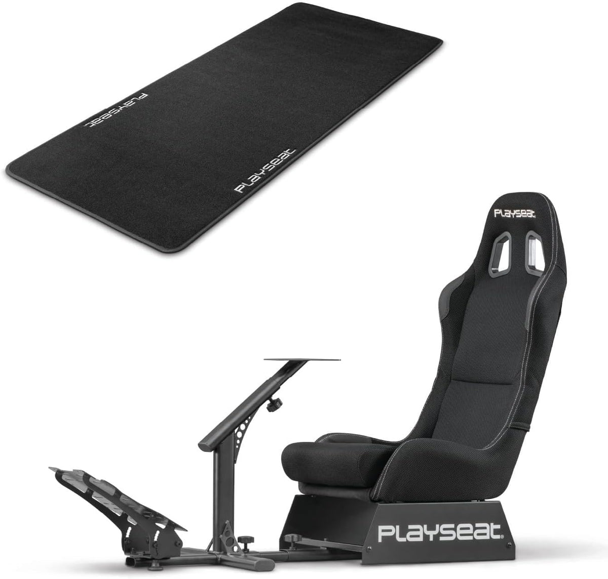 Playseat REM.00004 Evolution Sim Racing Cockpit, Comfortable Racing Simulator Cockpit, Compatible with All Steering Wheels & Pedals on The Market