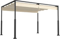 HENGMEI Pergola Gartenlauben 3x4m Gartenpavillon Terrassenüberdachung Pavillon Partyzelt Metall Wasserdicht Stabil Gartenzelt für Terrasse, Garten