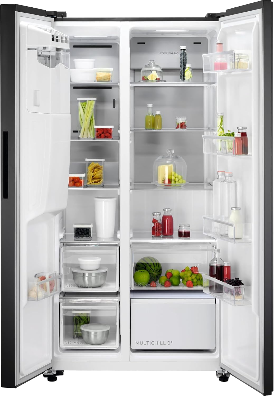 AEG 9000 MultiChill 0° / Side by Side Kühlschrank / 1770 mm / 572 L/NoFrost ORX9V351DB Black VCM
