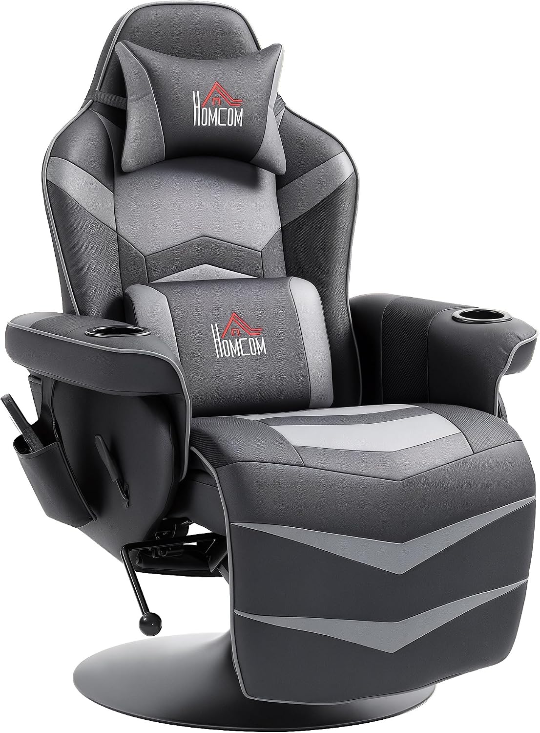 HOMCOM Relaxsessel Elektrisch Massagesessel mit Liegefunktion, Grau