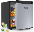 Garvee Leiser Mini Kühlschrank 45L, 5 Temperaturstufen (0–18°C), Für Zimmer & Büro, Edelstahlfront, verstellbare Füße, kompakt & energieeffizient