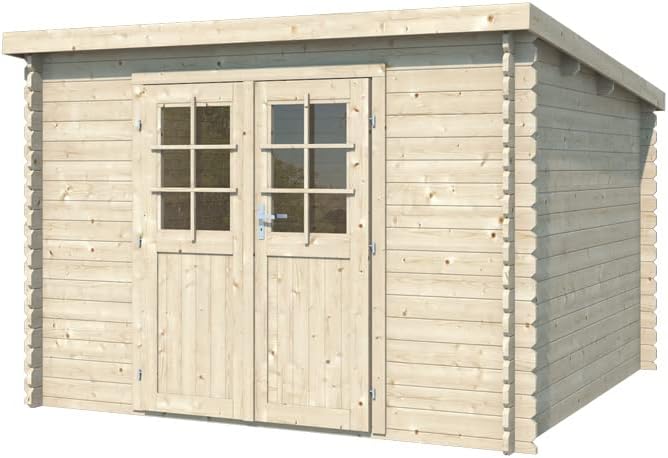 Holz Gartenhaus Blockbohlenhaus CA2974