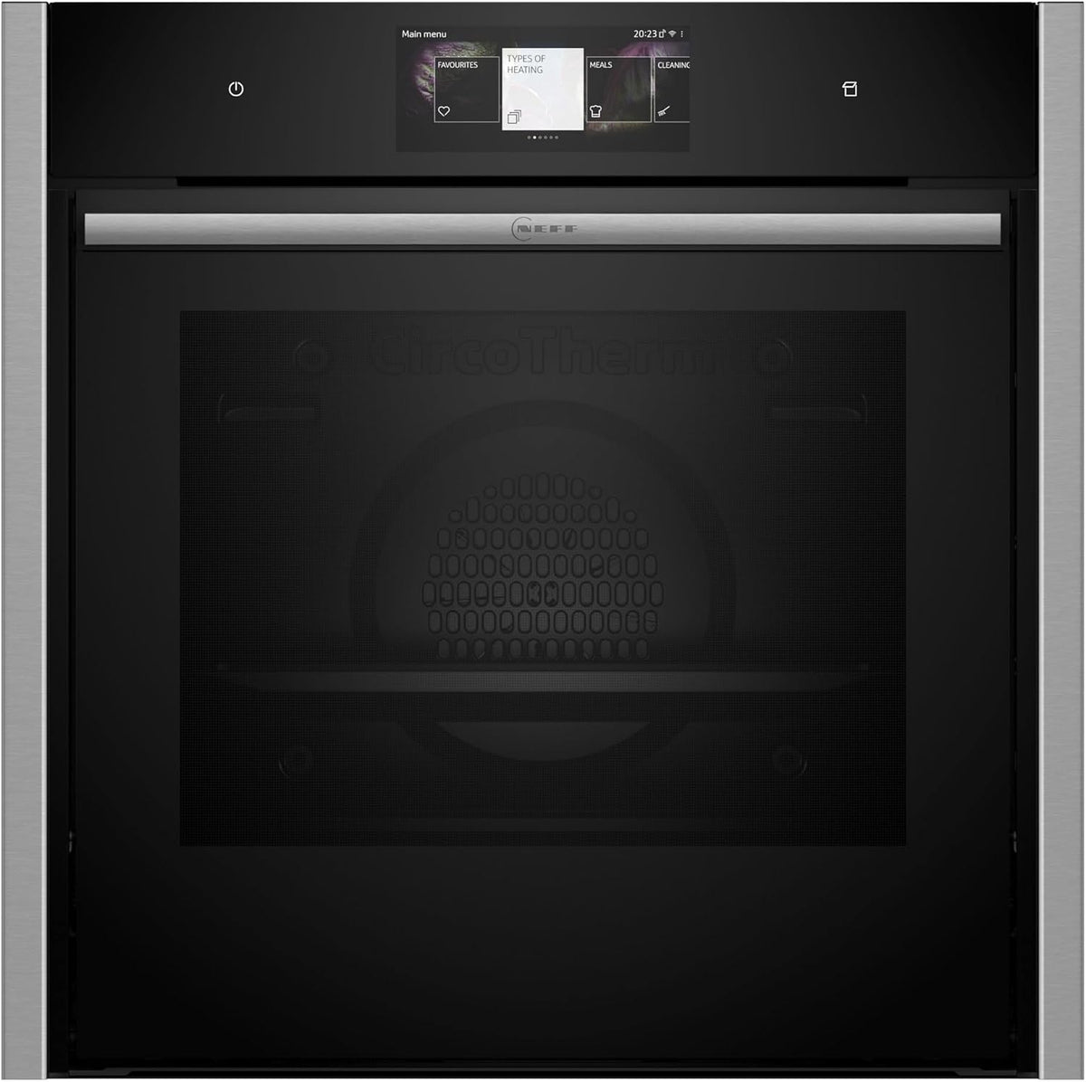 NEFF B64FT33N0, Integrierbarer Backofen 60 x 60cm, N 90, Einbau-Dampfbackofen, Slide&Hide, Full Touch TFT-Display, Multipoint Bratenthermometer