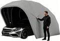 Halbautomatischer Faltgarage Auto, 600D Oxford-Gewebe Garagenzelt mit Schloss, Grau (5,5×2,5×2,3m), Faltbarer Mobile Zeltgarage aus Edelstahl