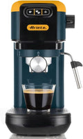 Ariete 1399 Espressomaschine Light Aquamarine, 1300 W, Fassungsvermögen 1,1 l, für Pulver und ESE-Pads, 15 bar Druck, Filter 1, 2 Tassen und ESE-Pads
