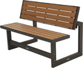 LIFETIME Gartenbank, Maße 141x78,5x88,5 cm, umwandelbare Bank in einen Tisch, klappbare Rückenlehne, Polyethylen hoher Dichte, wasserabweisend