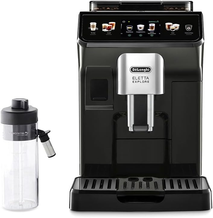 De'Longhi Eletta Explore Cold Brew ECAM450.65.G, Barista Kaffeemaschine mit LatteCrema Hot & Cold, Espressomaschine, Kaffeevollautomat, Kaltextraktion