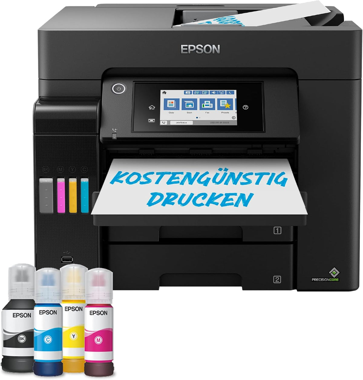 Epson EcoTank ET-5855 DIN-A4-Multifunktions-Wi-Fi-Tintentankdrucker mit Fax