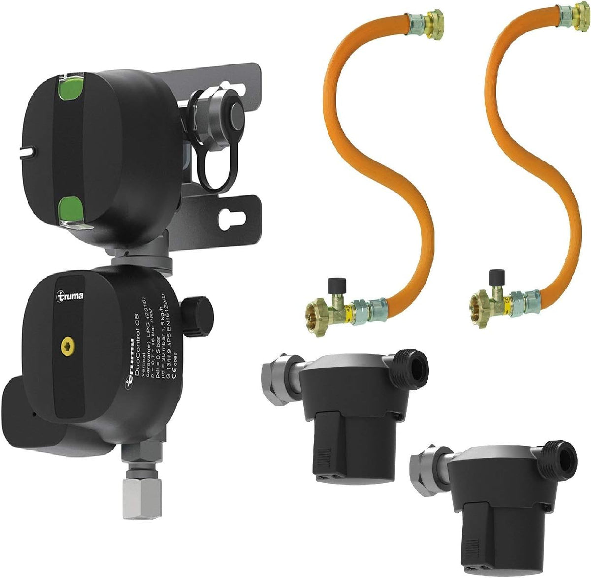 Truma Camping Gasregler DuoControl CS 30mbar vertikal Komplett Set